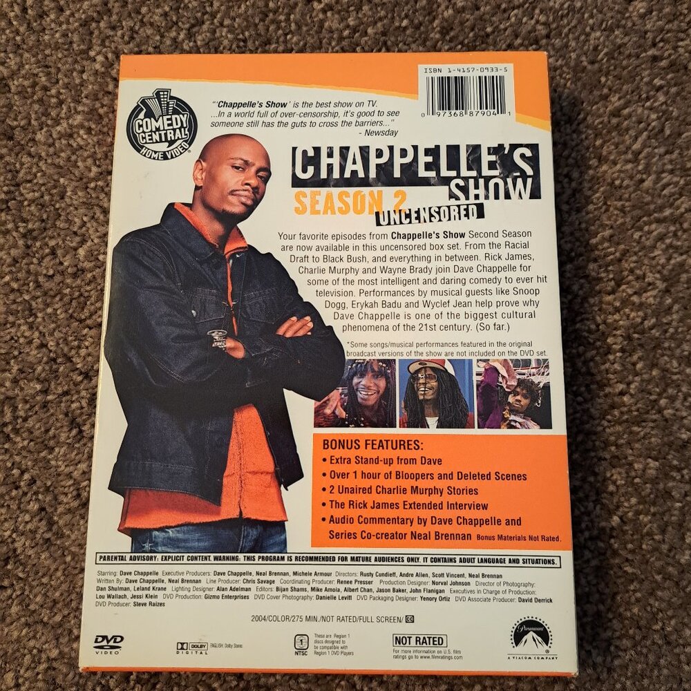Comedy Central Dave Chappelle's Show Season 2 Uncensored, Paramount DVD - Picture 2 of 8